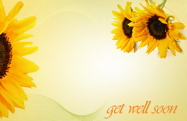 Get well soon - Yellow Flowers