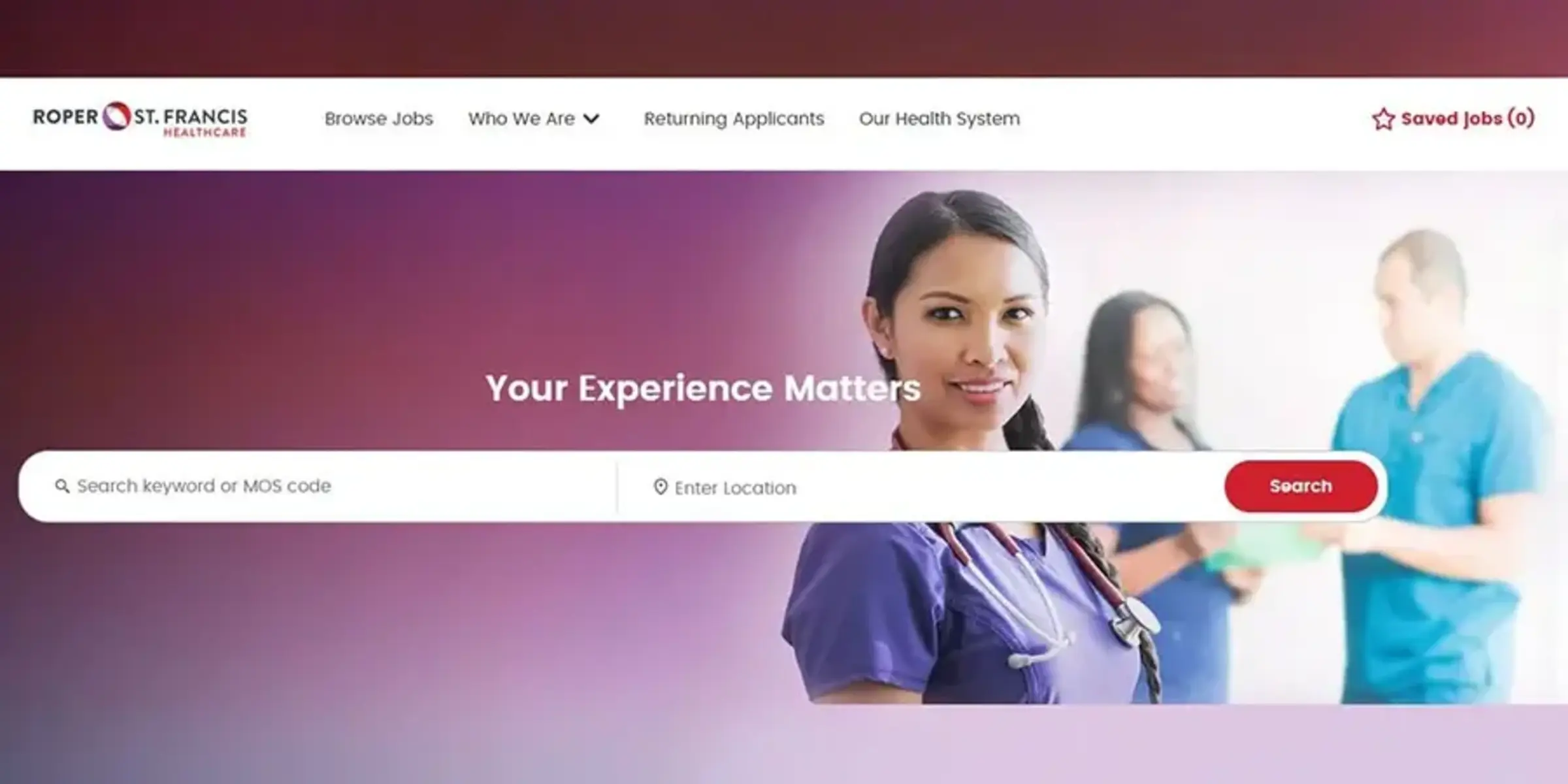 Roper St. Francis Healthcare Careers website 2025