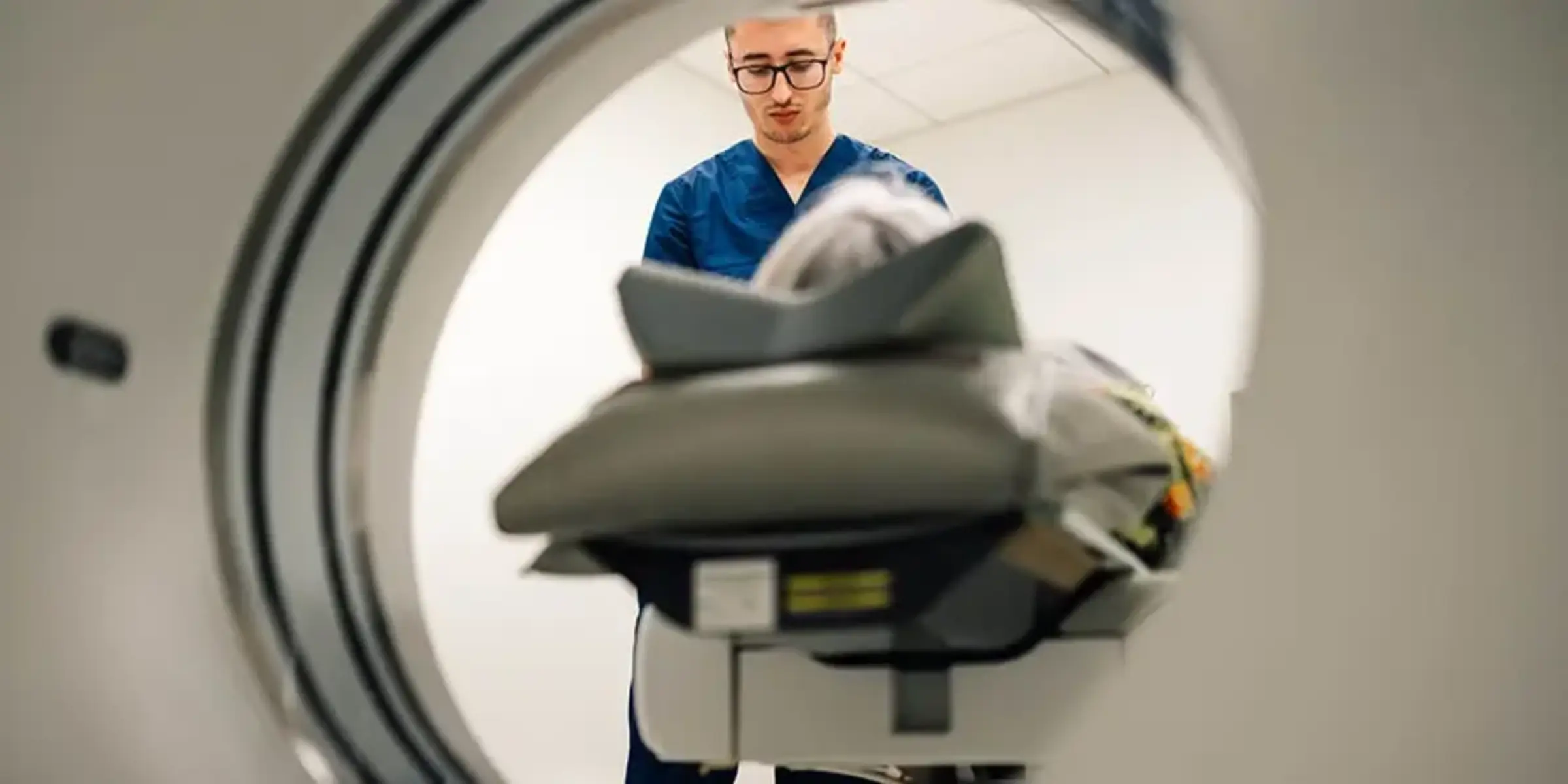 opening of a CT scanner