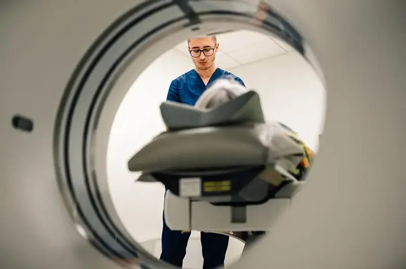 opening of a CT scanner