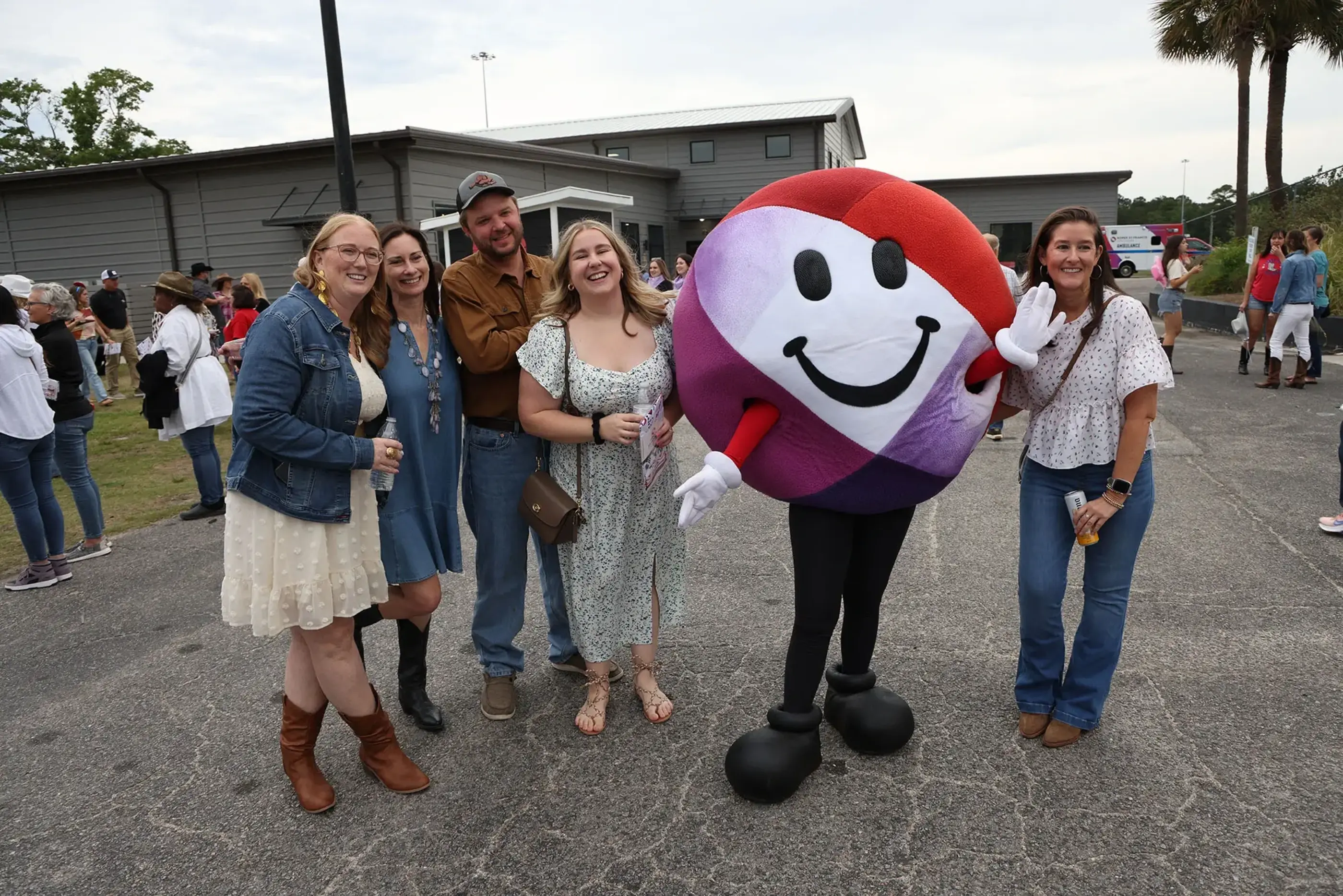 teammates with CeeCee at hoedown