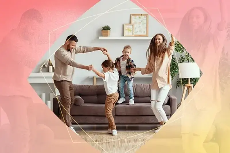 family dancing