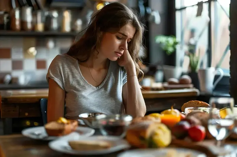 woman with IBS stomach pain