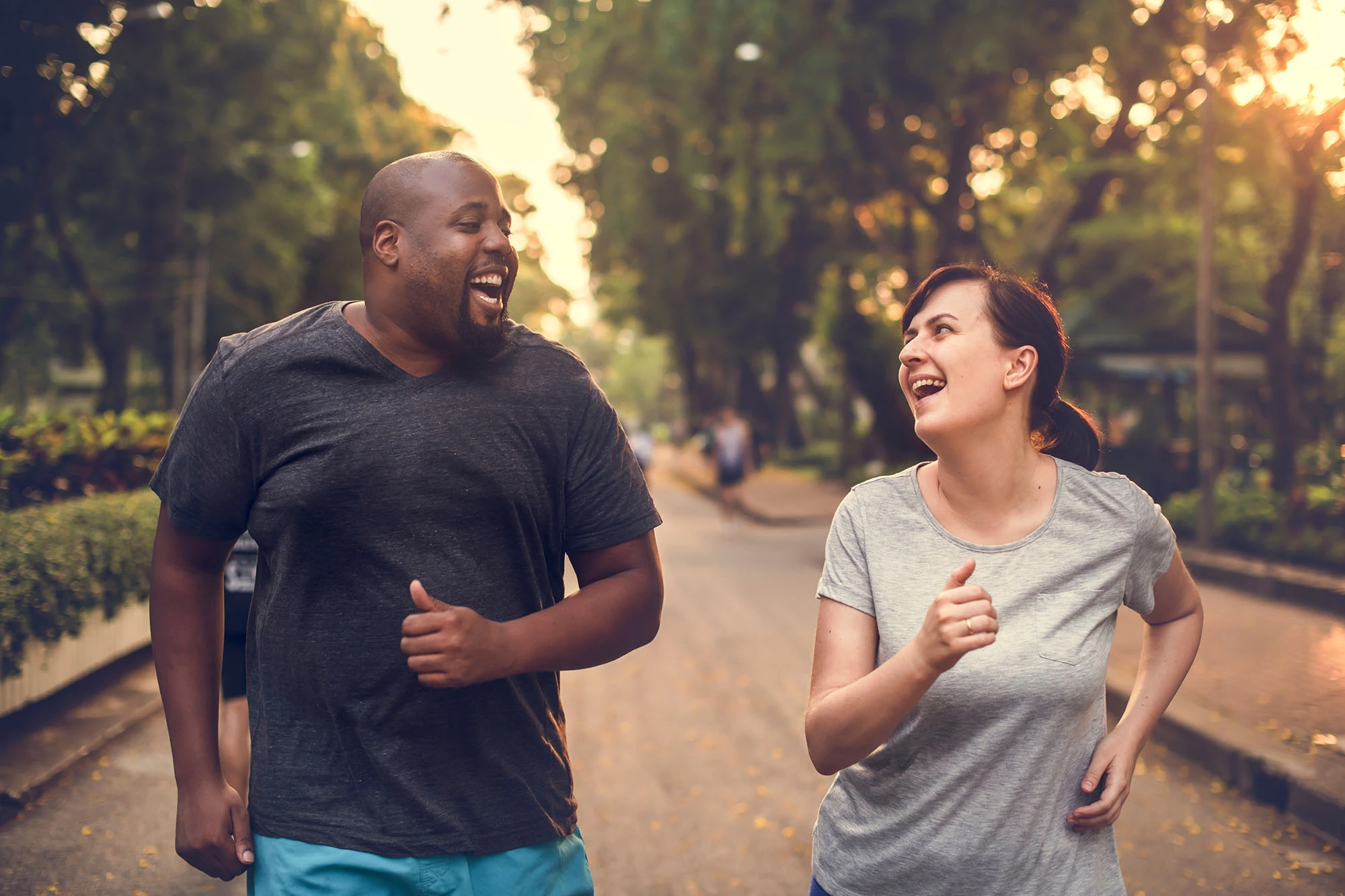 couple jogging weight loss