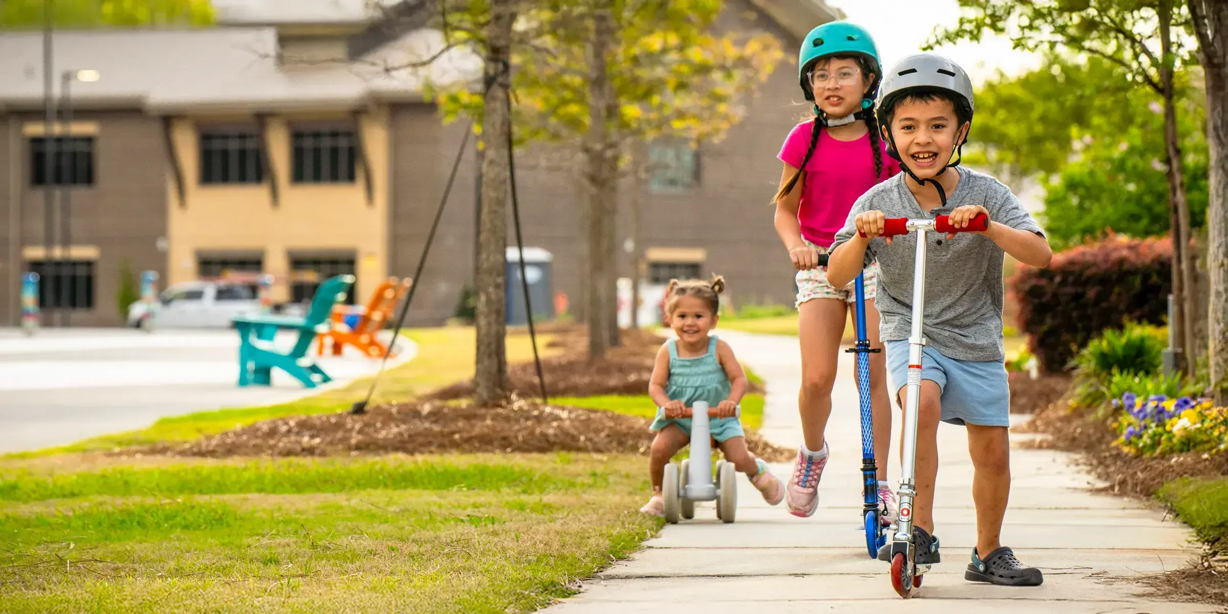 Kids playing outside