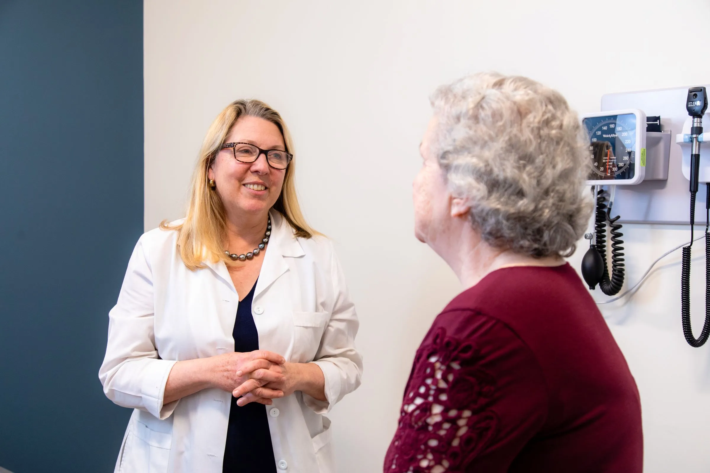 Doctor explaining radiation cancer patient