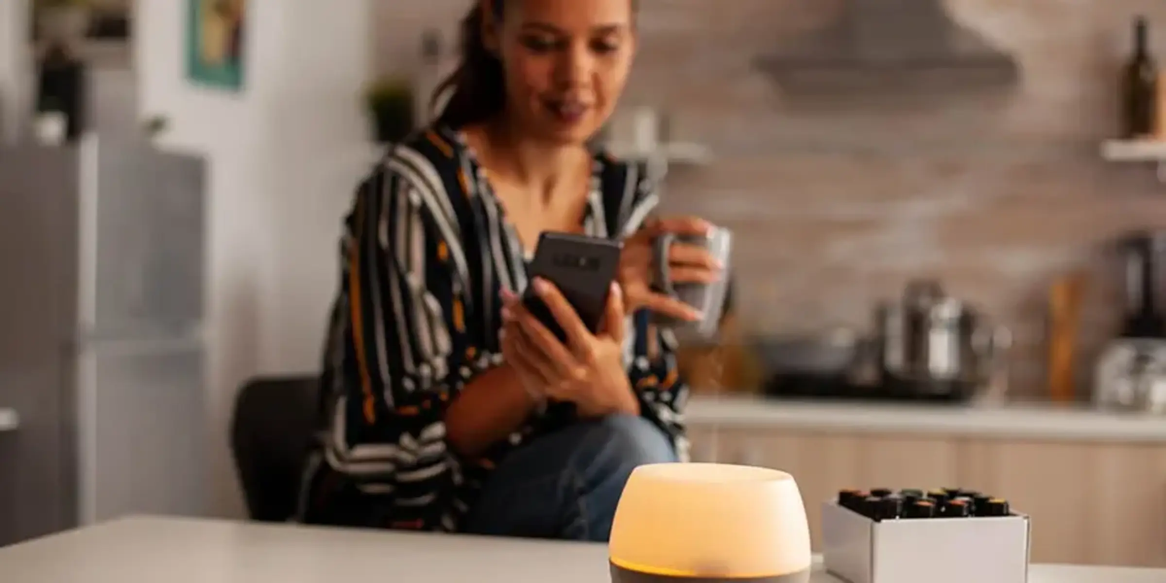 essential oils and diffuser