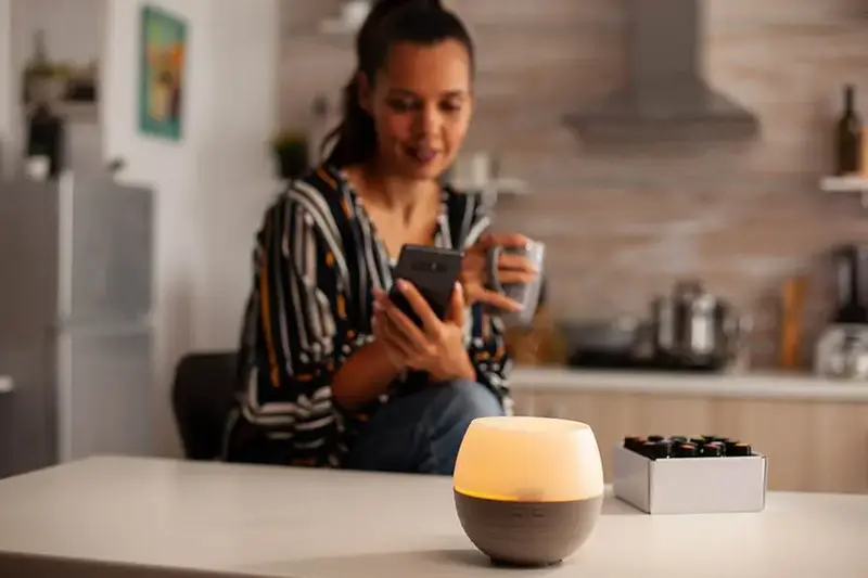 essential oils and diffuser