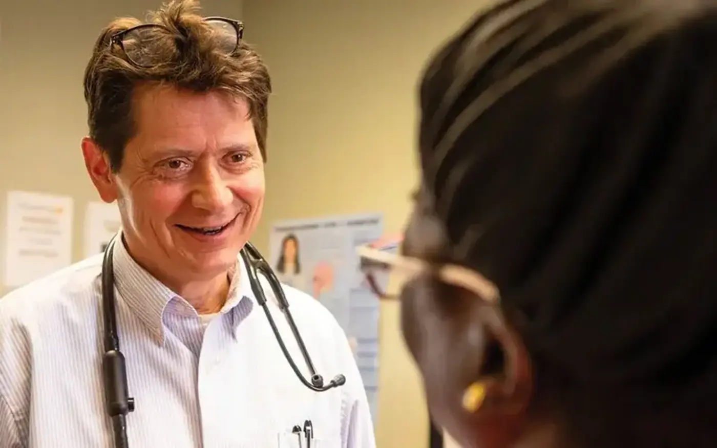 doctor Oliviero and patient