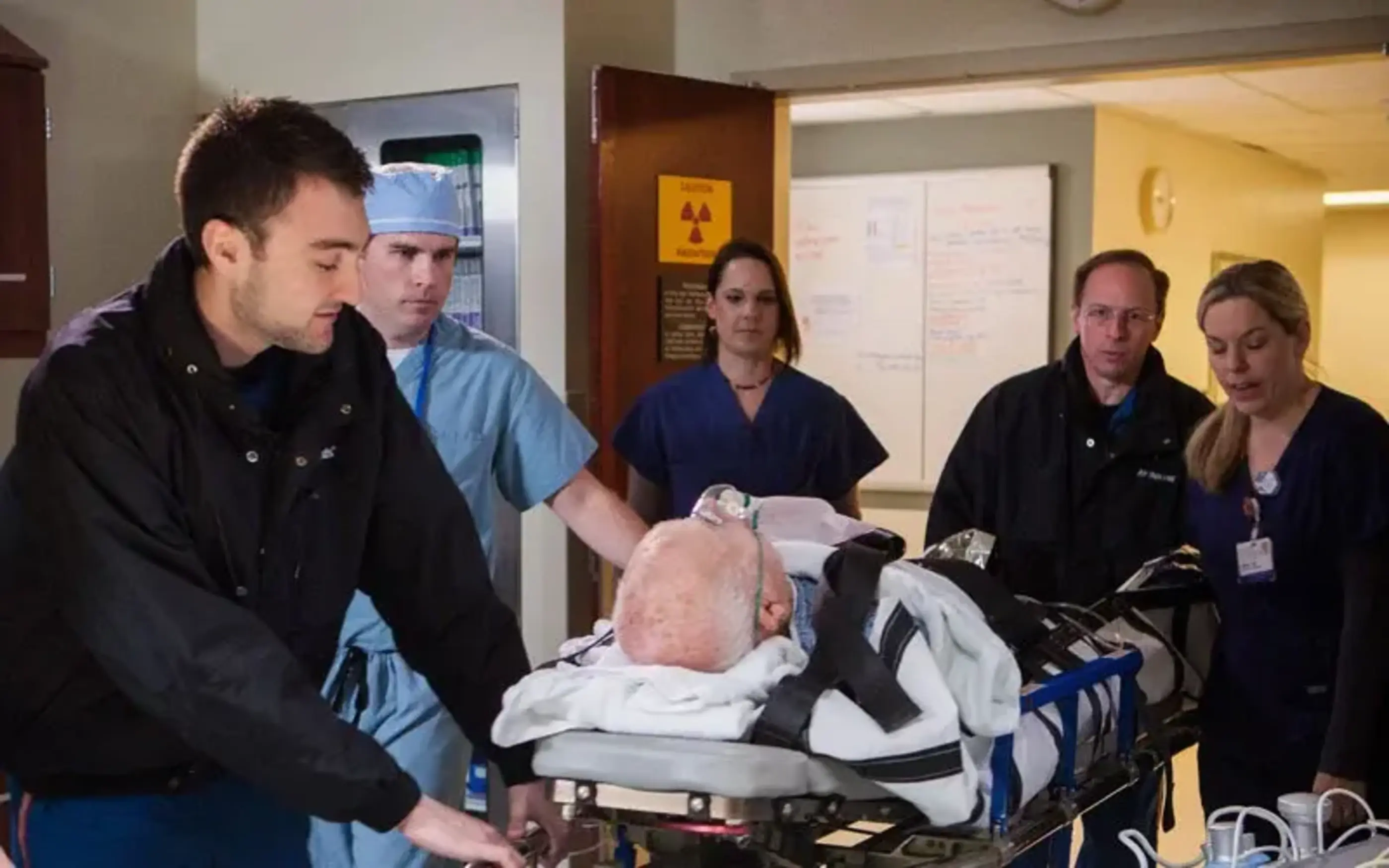 ER staff bring in patient