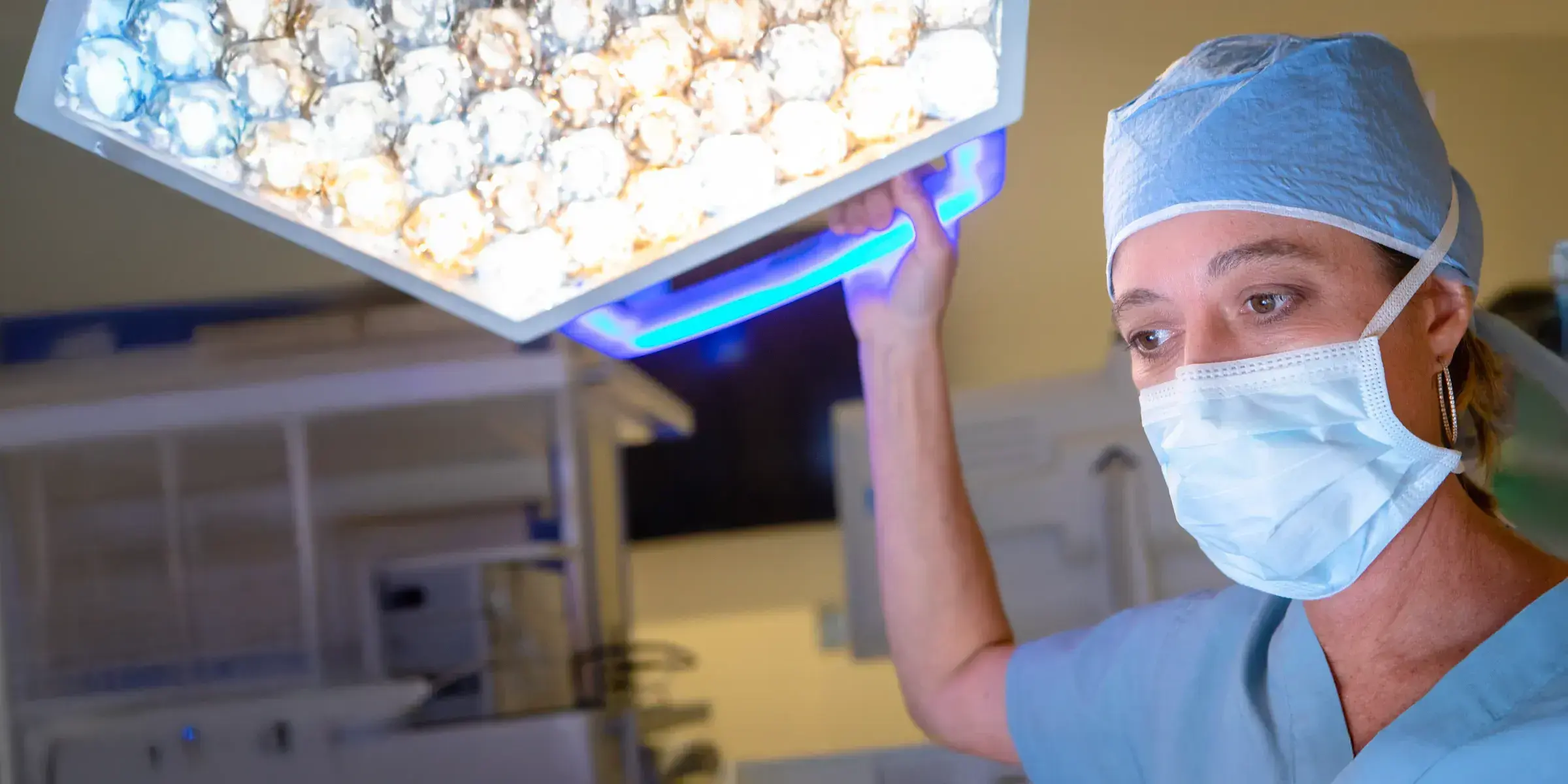 Female doctor in operating room