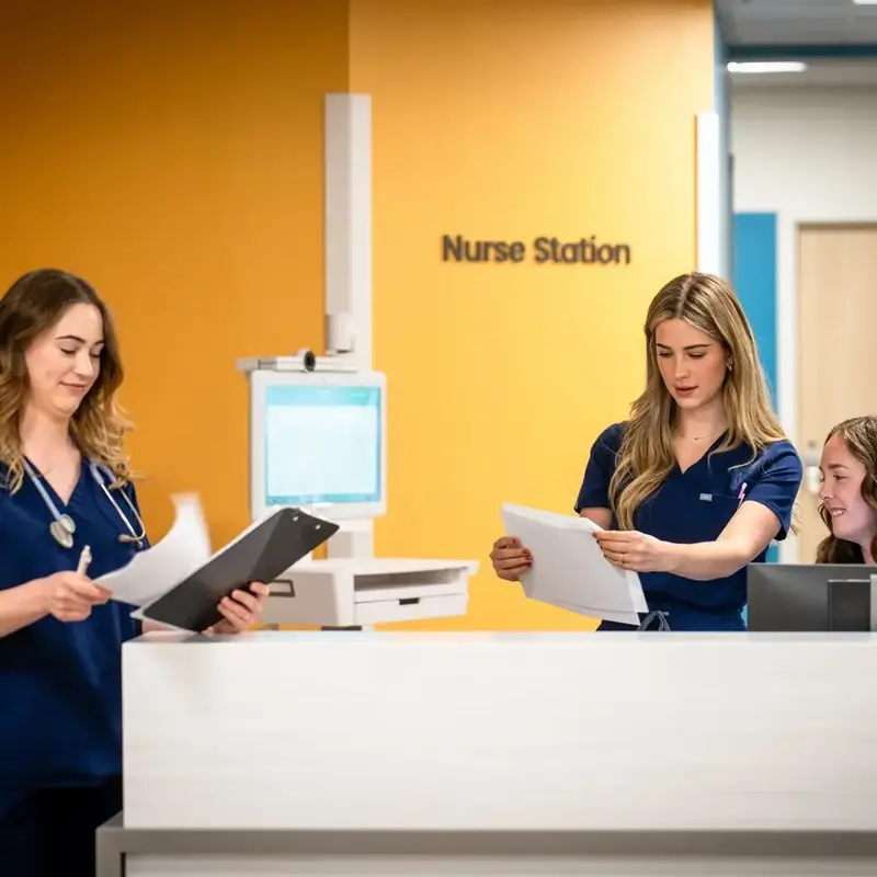 Nurses at station