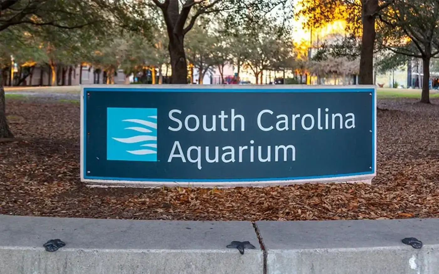 South Carolina Aquarium sign