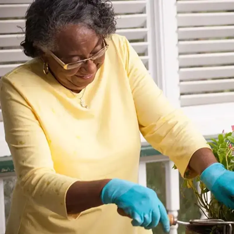 Woman gardening