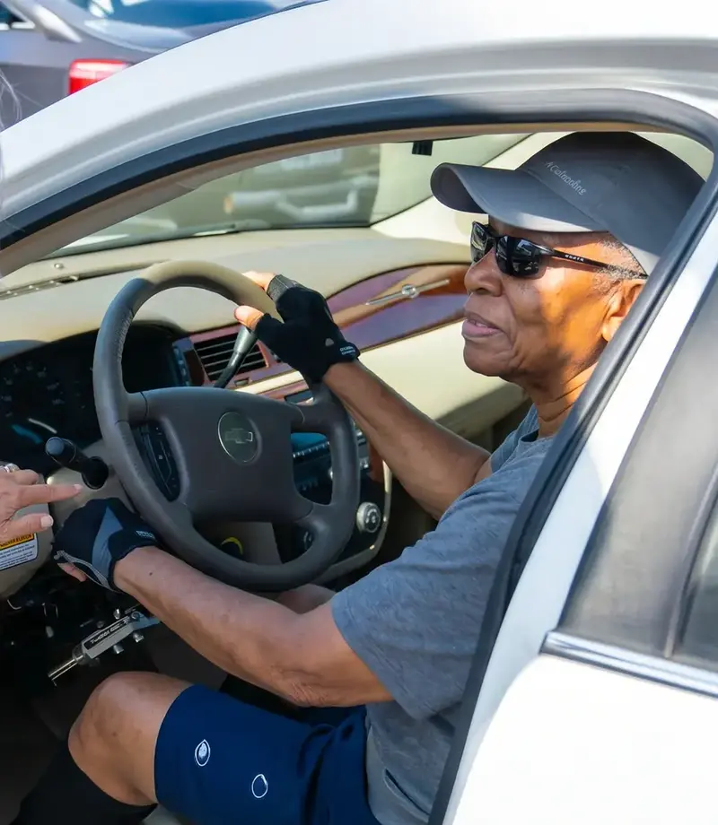 therapist instructs driver ?? ''
