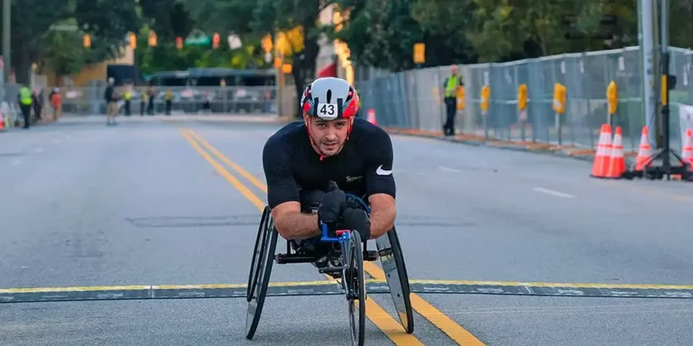 Hermin Garic male wheelchair race winner
