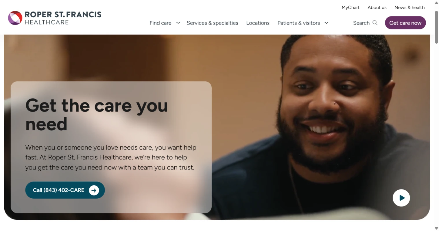 Get care webpage