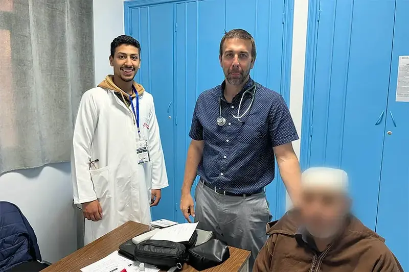 Dr. John Campbell and his colleague
