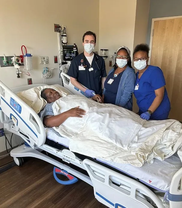 Olga with Nurse techs