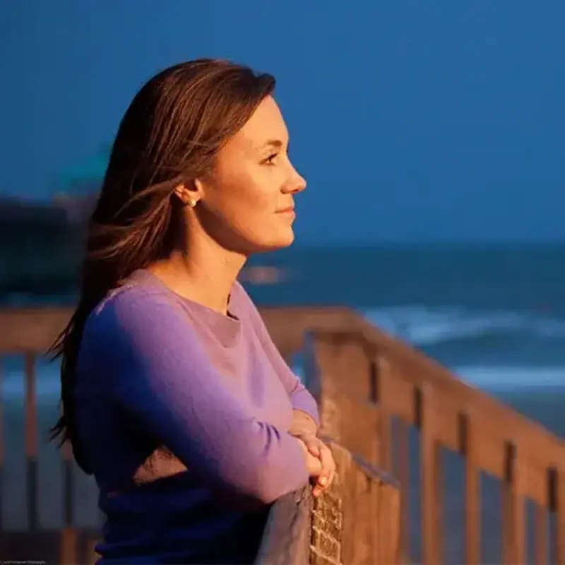 woman reflecting