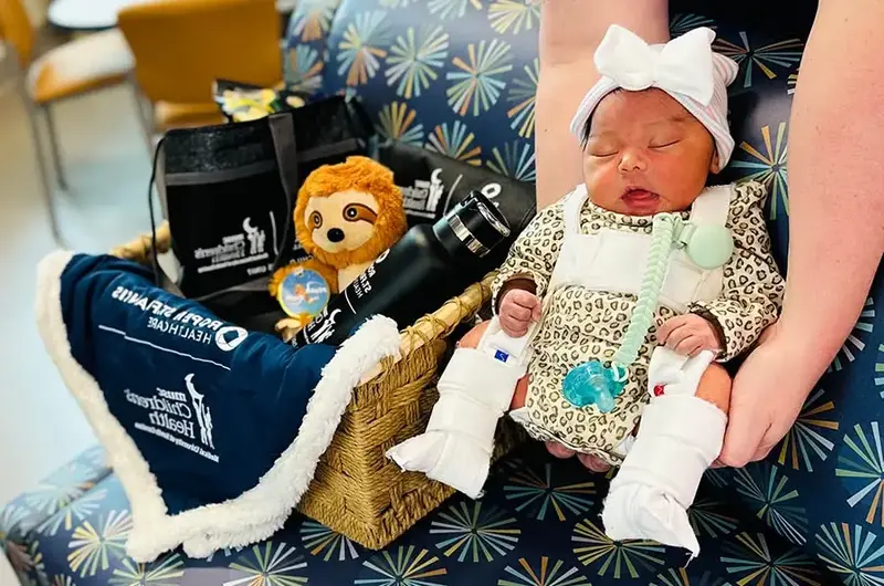 Darla Gonzalez first Childrens Unit patient
