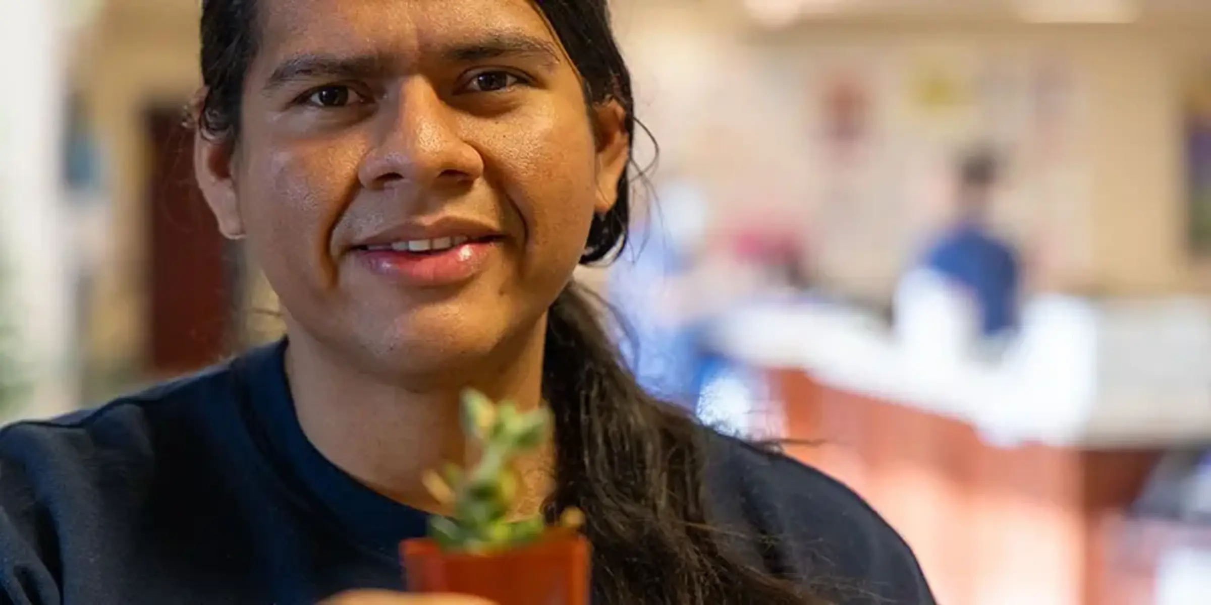 Jose Saravia, a patient care technician at Roper St. Francis Healthcare