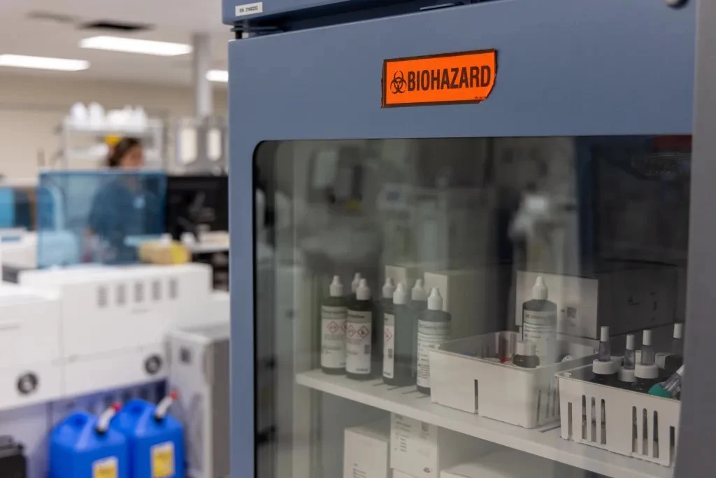 Berkeley Hospital lab bio hazard cabinet