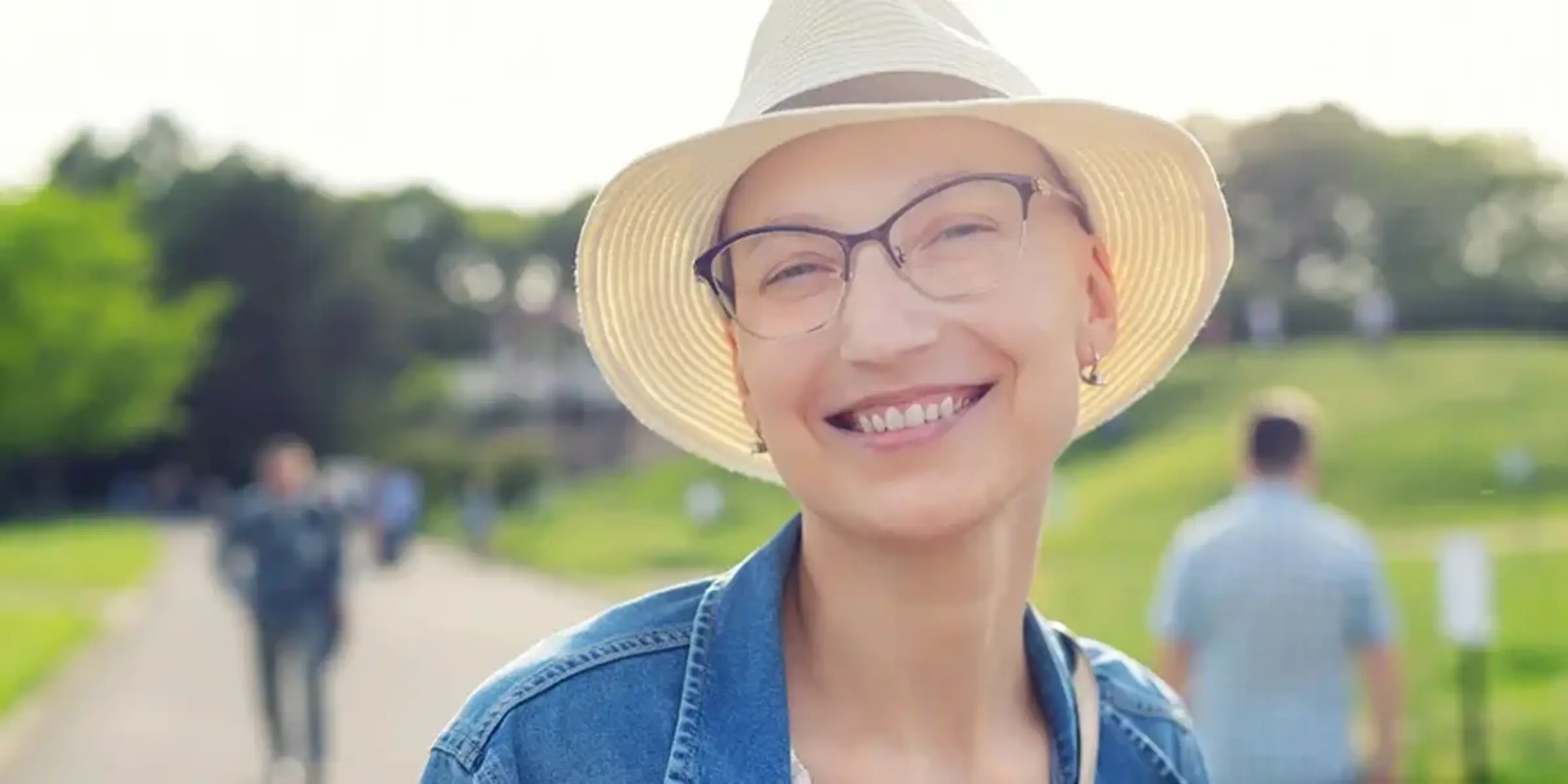 ovarian cancer patient in the park