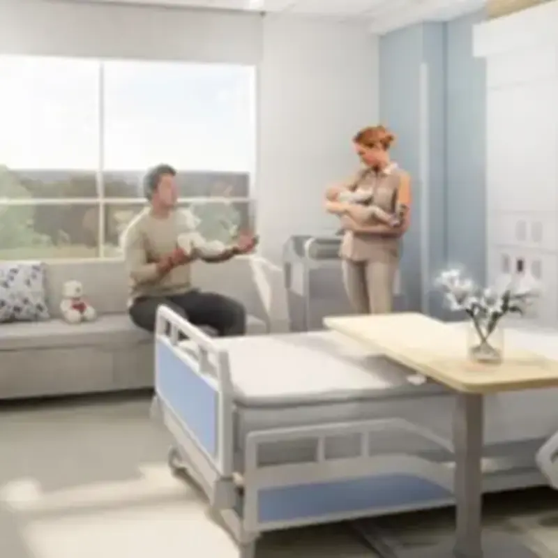 Rendering of new mother-baby unit