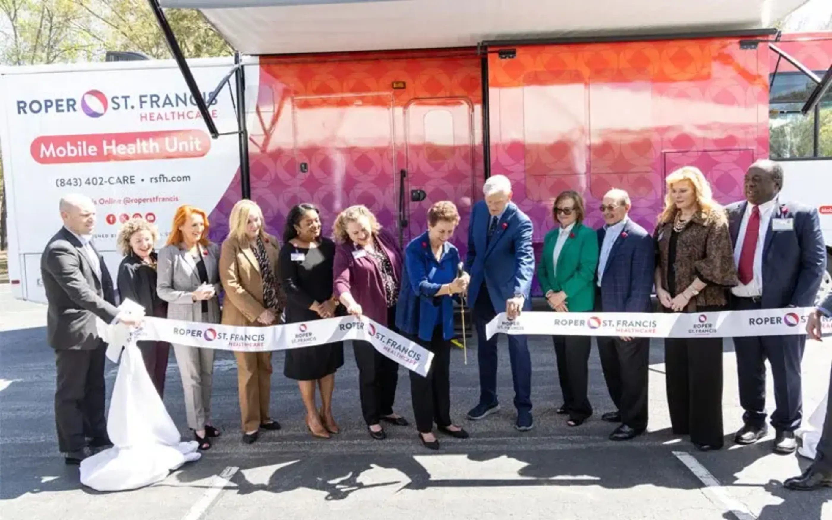Ribbon cutting for Mobile Health Unit