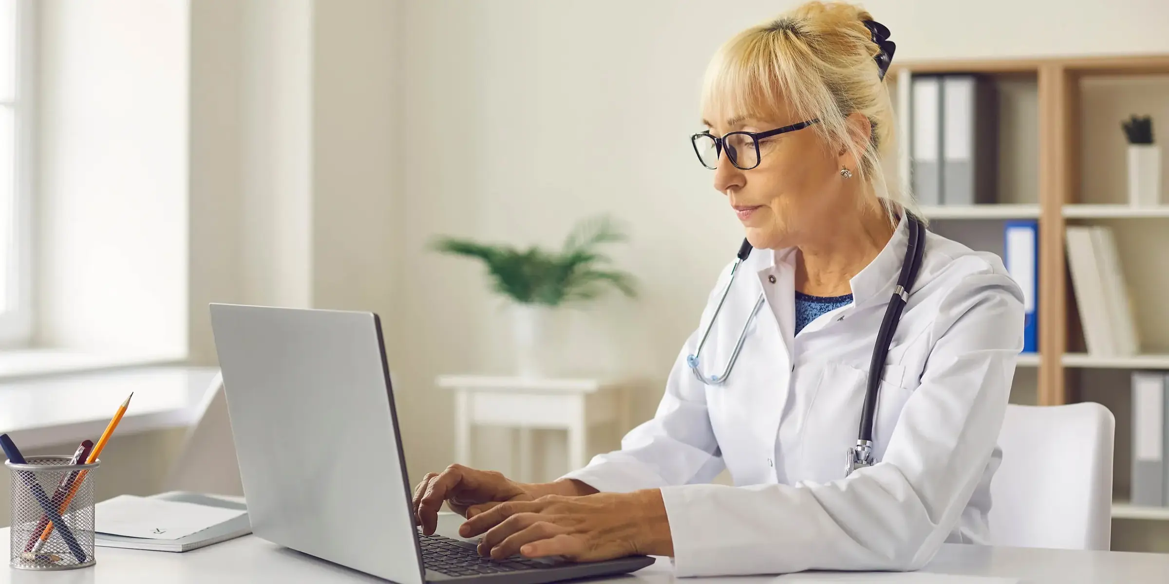 doctor on laptop