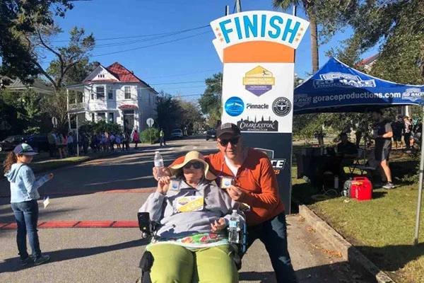Rick and Cindy Shidele race day