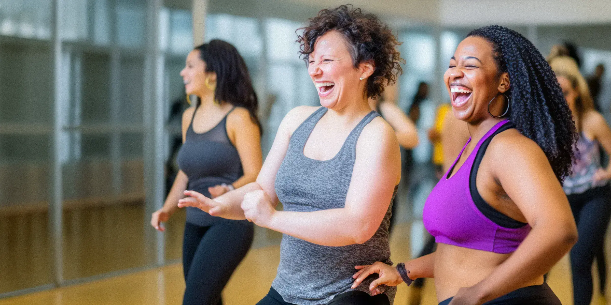 Women at a dance class