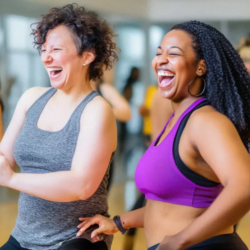 Women at a dance class