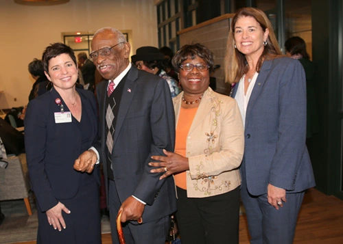 Elizabeth Bernat, Louis Waring, Jr Roberta Pinckney and Lorraine Lutton at Ribbon Cutting