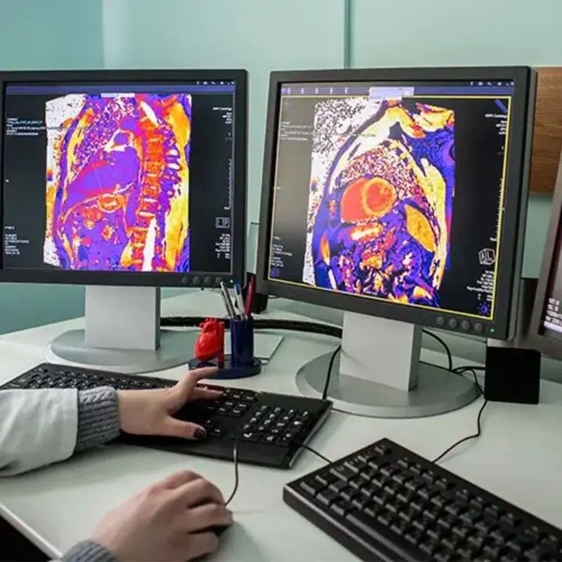 Viewing heart scans on computer