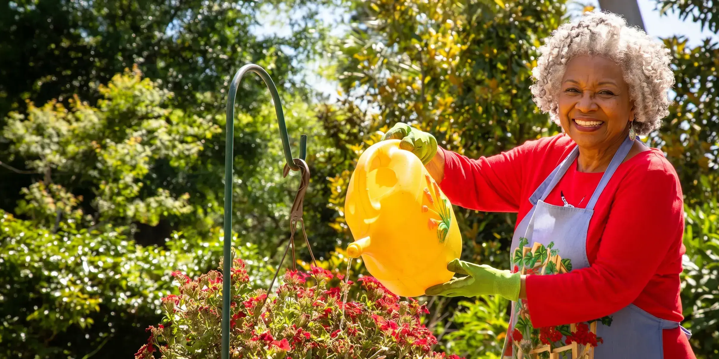 Osteoporosis woman gardening