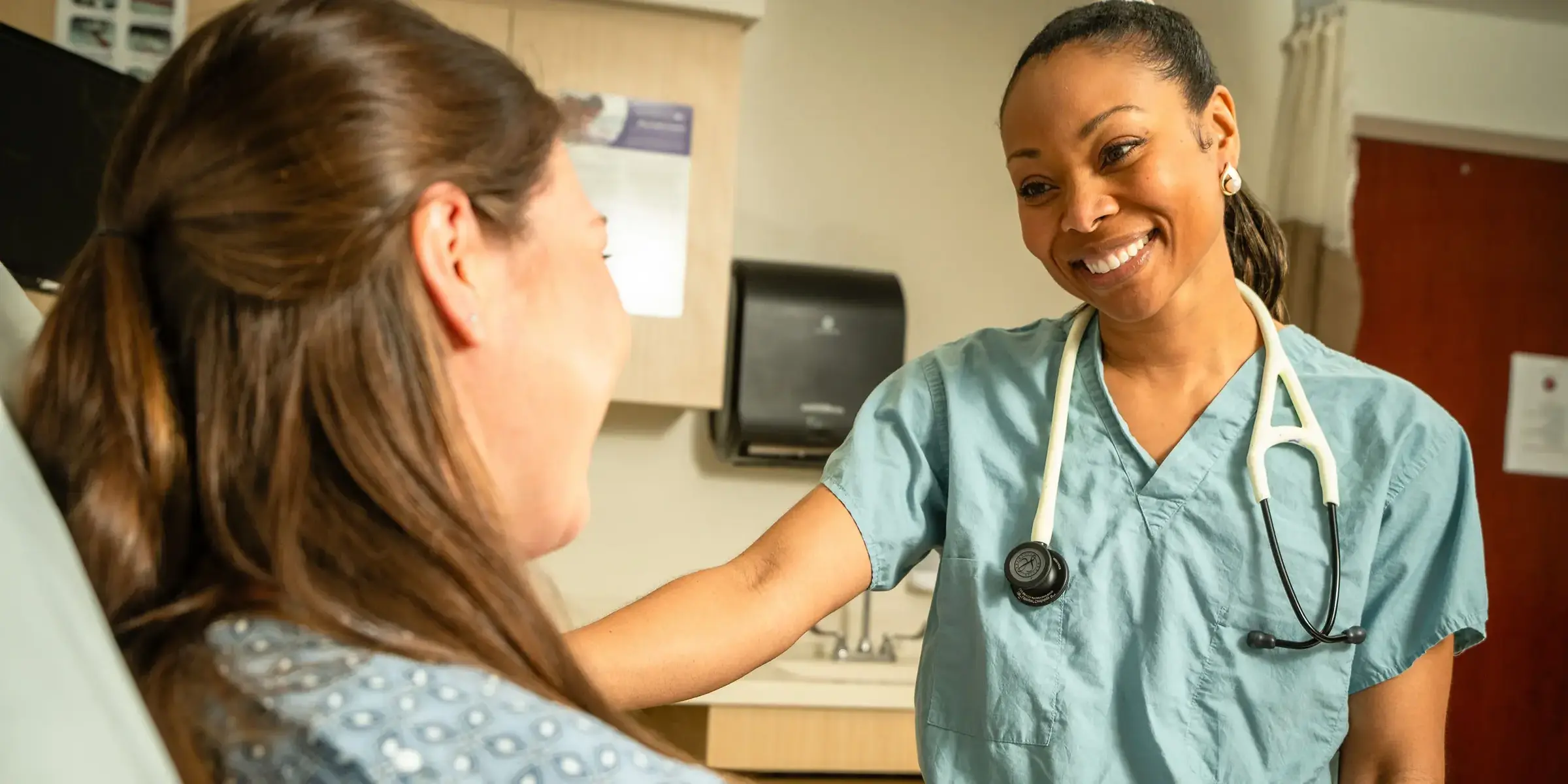 physician with patient