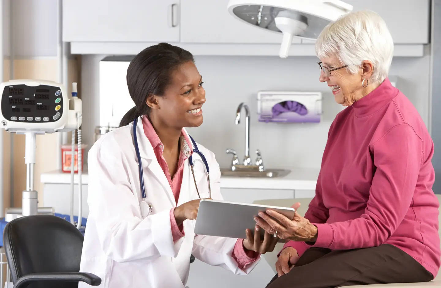 doctor with patient