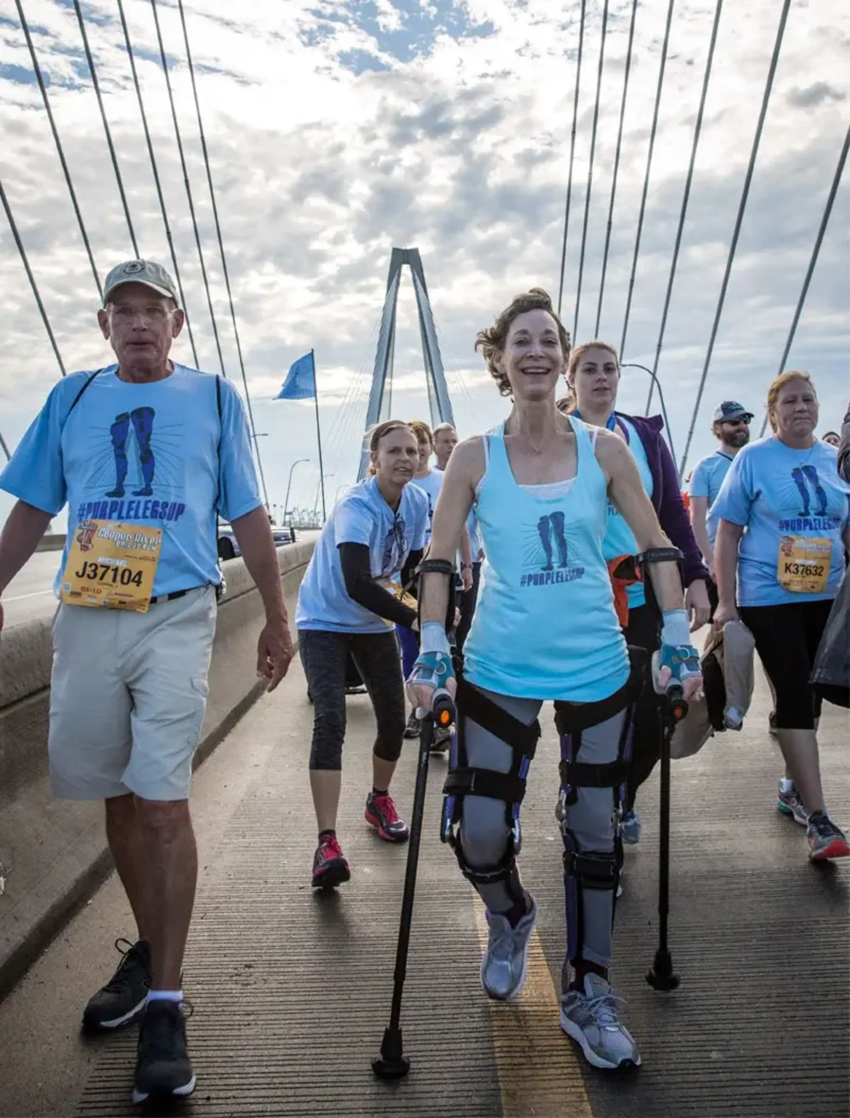 Using adaptive walker for bridge run
