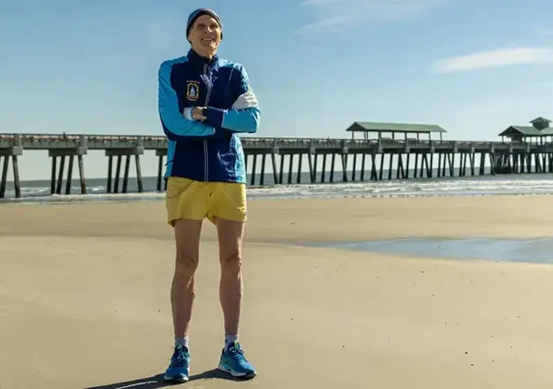Nelson Ohl on the beach
