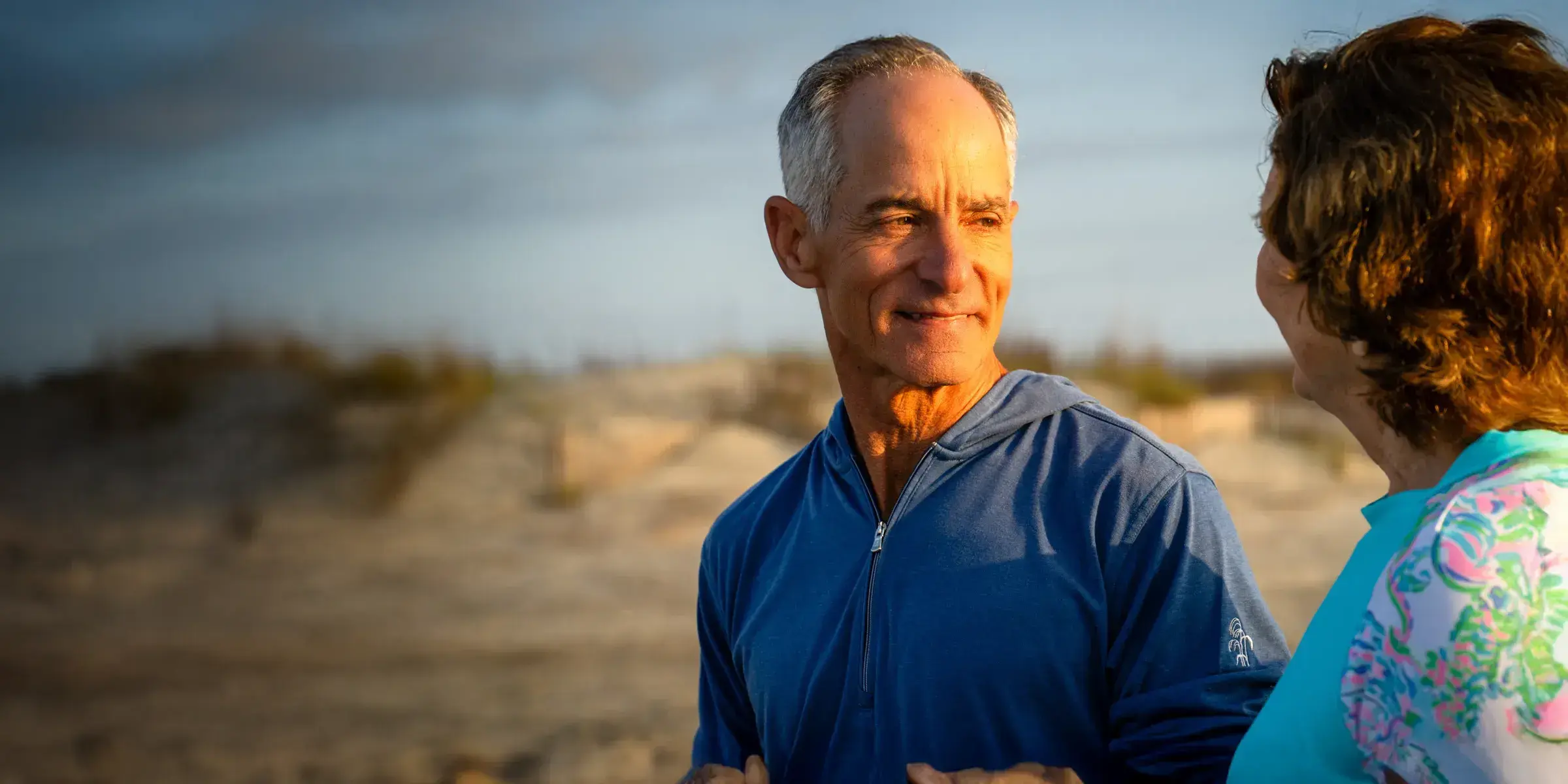 Man on beach