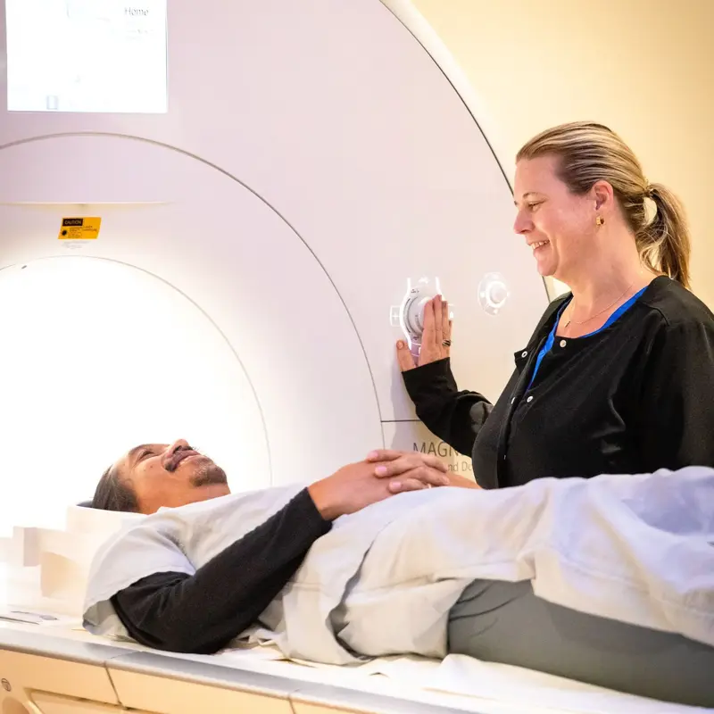 Patient gets MRI
