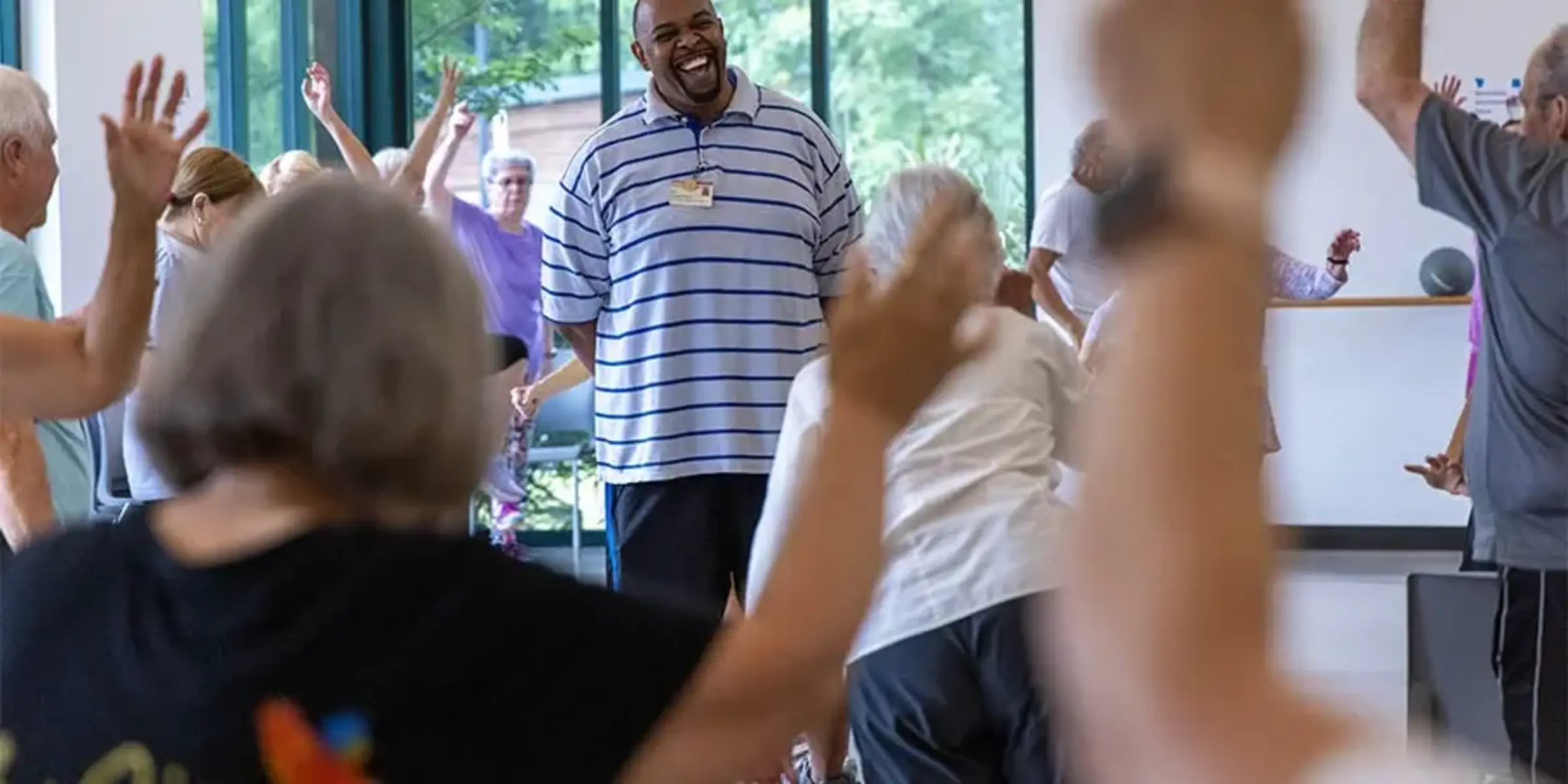 Ron White, instructor at Waring Senior Center