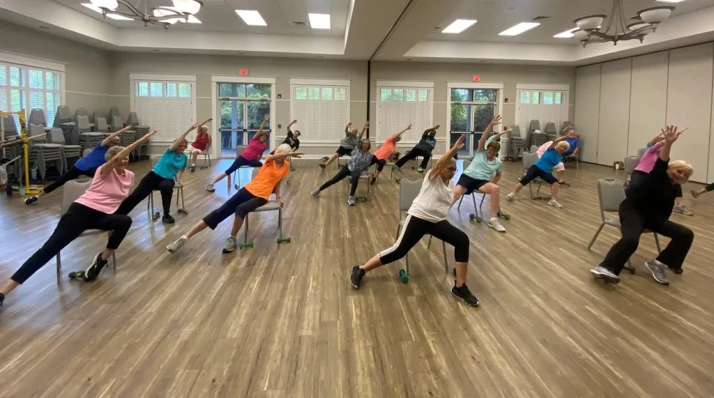 exercise class at Lowcountry Senior Center