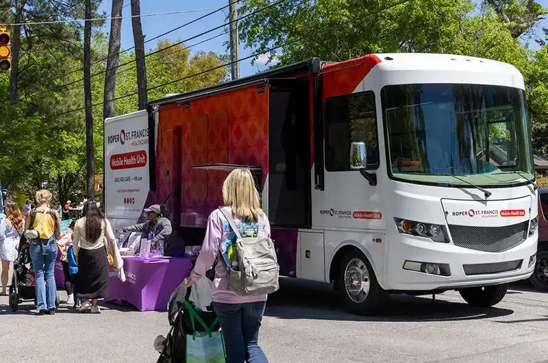 Mobile Health Unit at Flowertown Festival Summerville SC