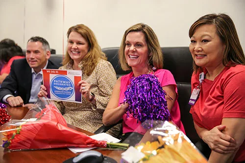 Jennifer Crawford and staff