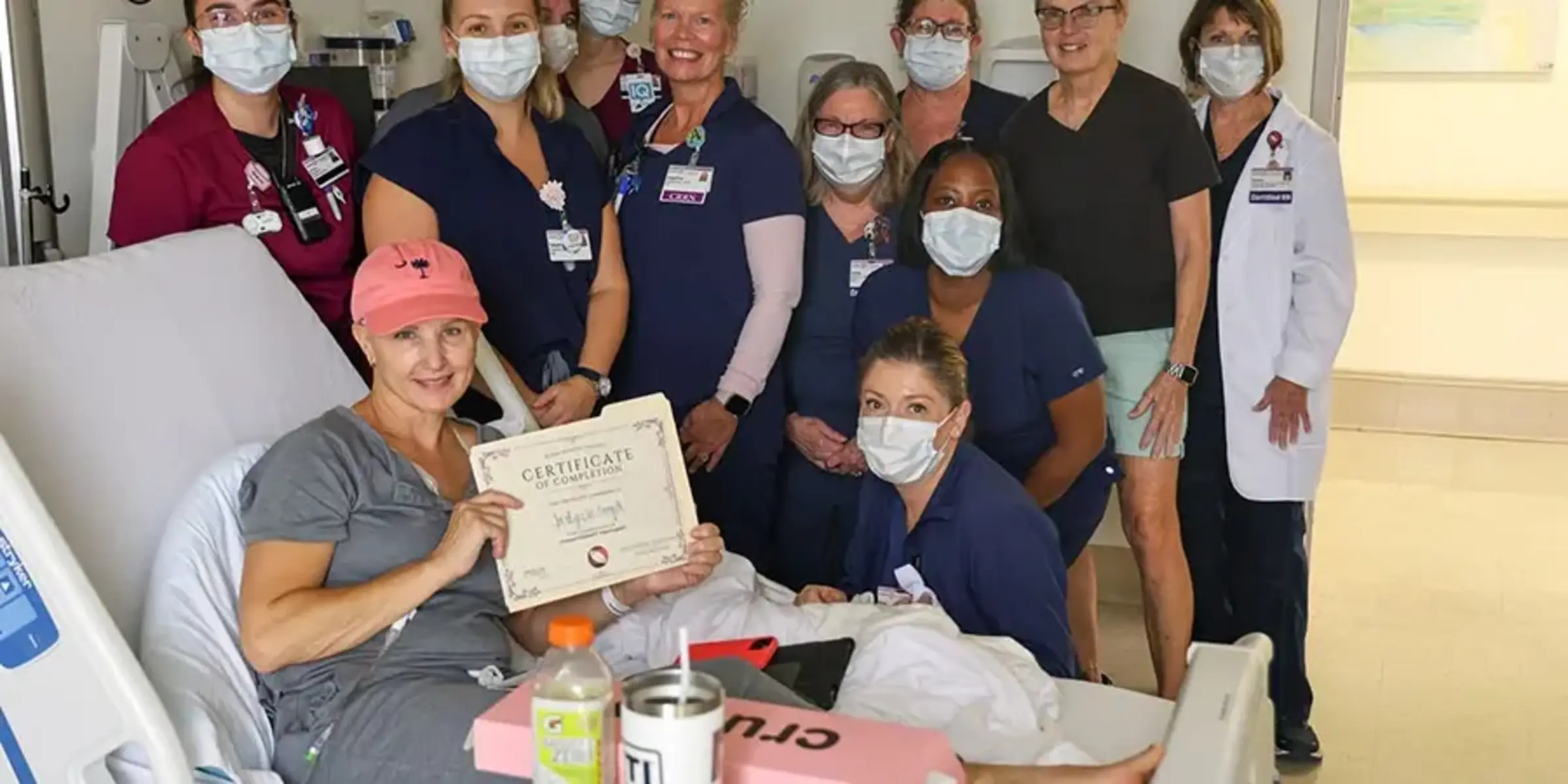 Joslyn Le Compte with care team