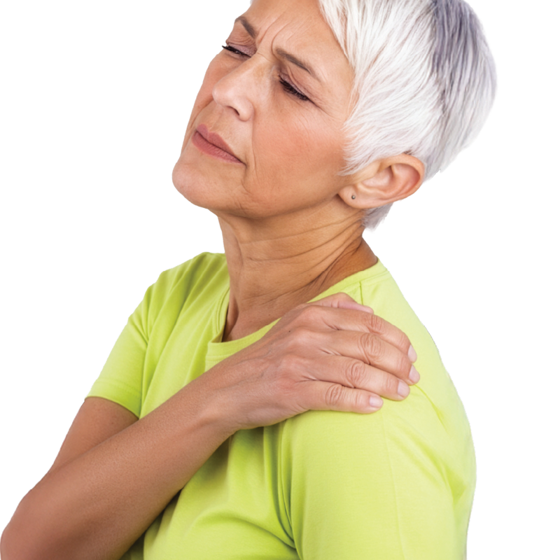 woman with shoulder pain