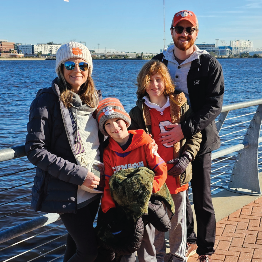 Dr. Bryan Thomas and family at Charleston Battery